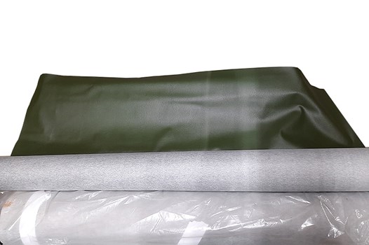 TRIKOTKUNSTLEDER  BRONZEGRUEN