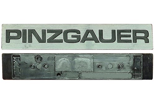EXMIRROR PLATE PINZGAUER BLACK WITHOUT P