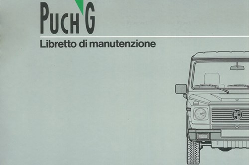 WARTUNGSHEFT PUCH 230;300GE ITALIENISCH