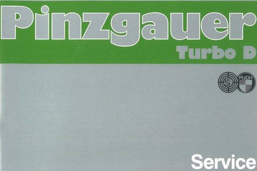 SERVICEHEFT PINZGAUER TURBO D ENGLISCH
