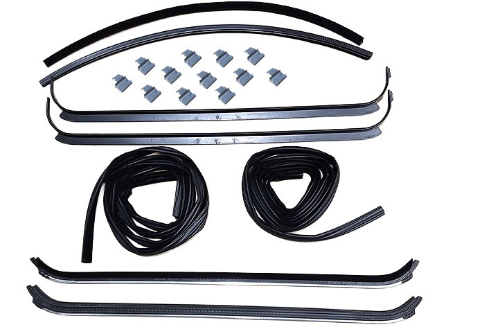 PUCH G WINDOW GUIDE KIT, REAR DOORS